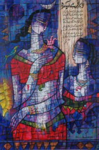A. S. Rind, 24 x 36 Inch, Acrylic On Canvas, Figurative Painting, AC-ASR-826